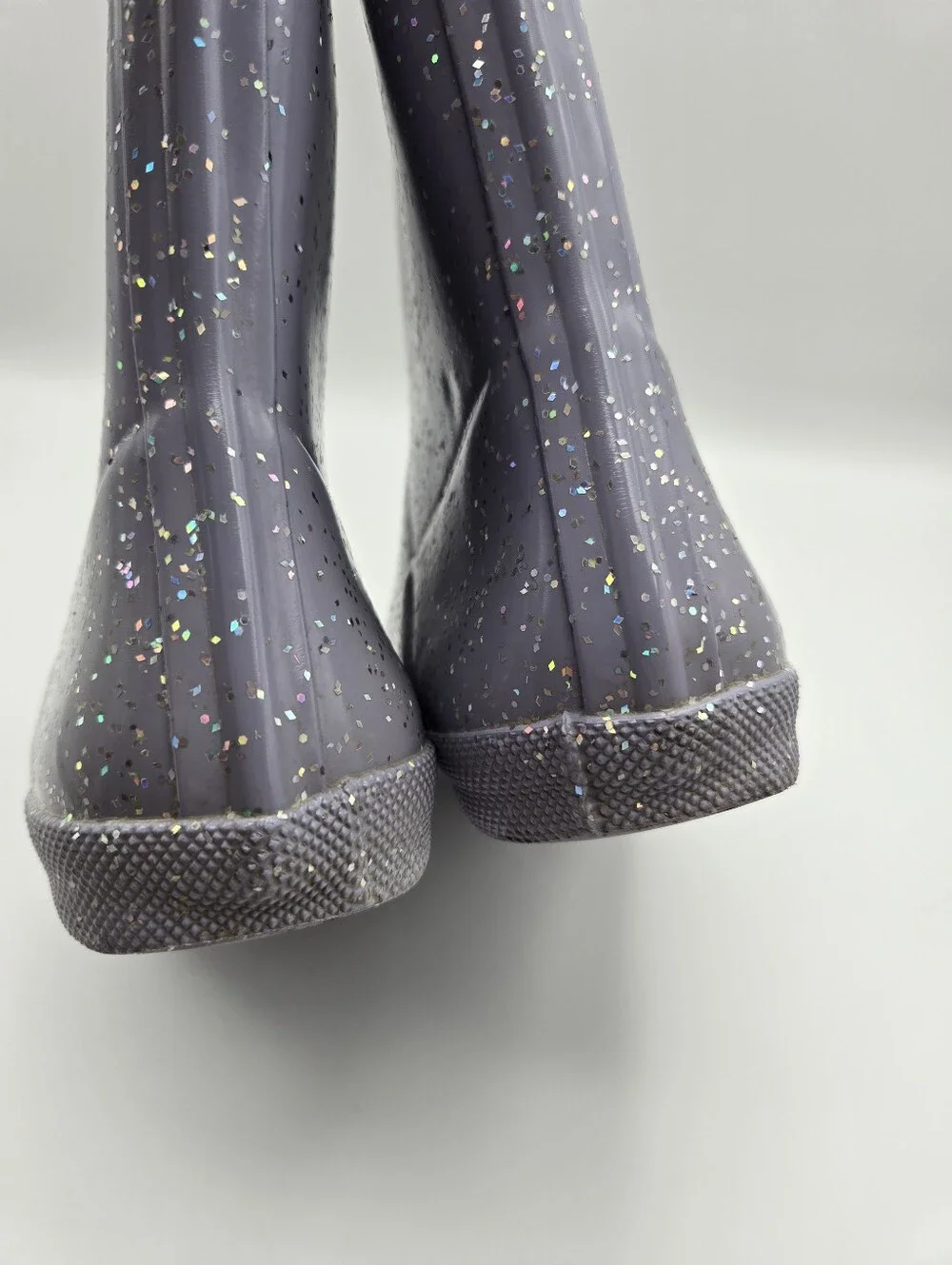 Hunter Lavender Purple Glitter Sparkle Rain Boots Little Girls Size US 1